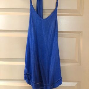 Free people blue tank top